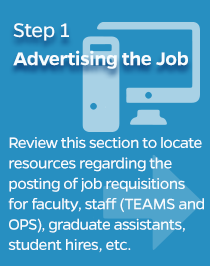 Step 1 - Advertising the Job