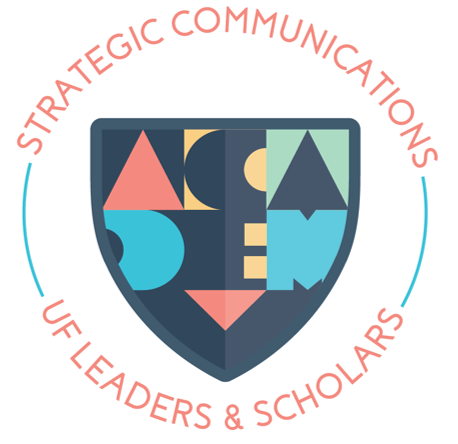 Word art logo for Strategic Communications academy